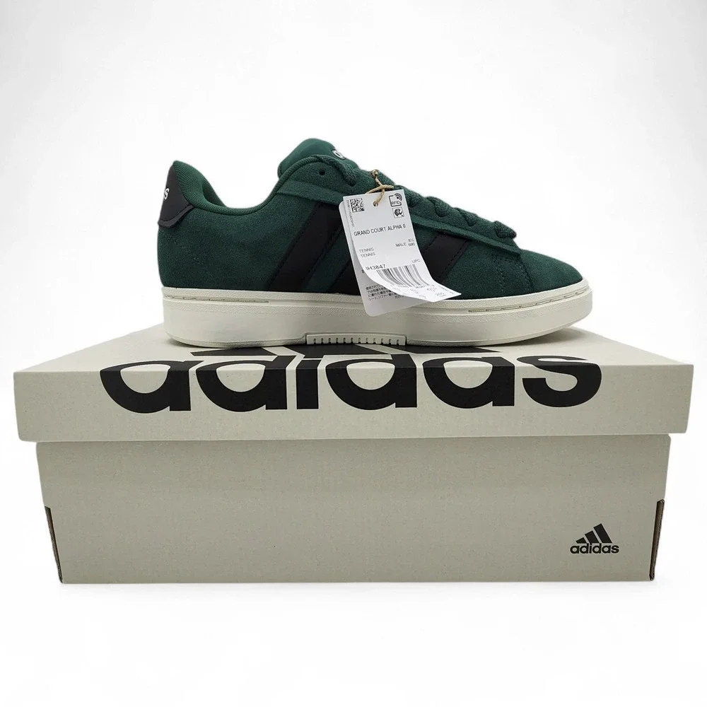 Adidas Grand Court Alpha 00s Tennis Shoe Mens 9‎ Green Sneaker IH3847 NEW in Box